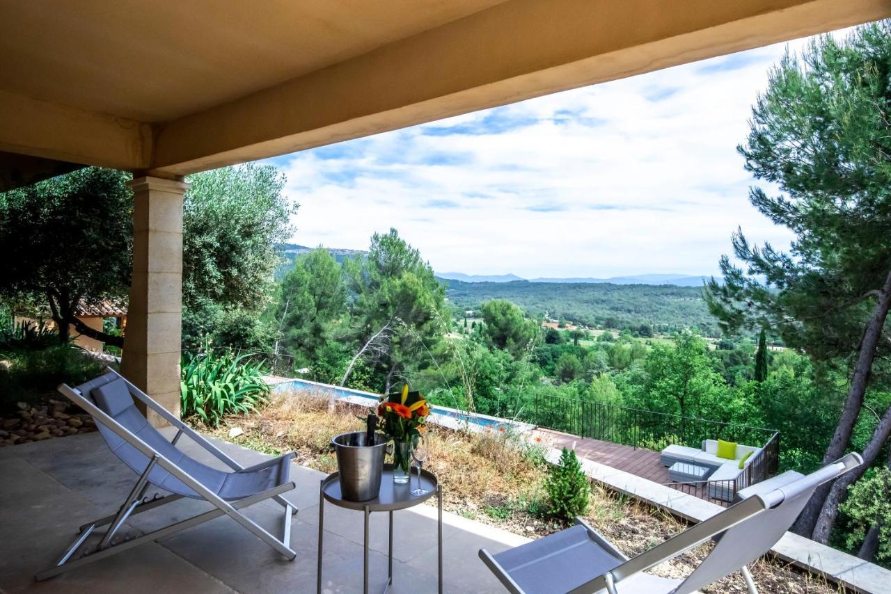 Villa Lumineuse Avec Piscine Clim 1Ere Etage Vue Panoramique Sur Les Montagnes Sur Le Site De La Sainte-Victoire Le Tholonet Extérieur photo
